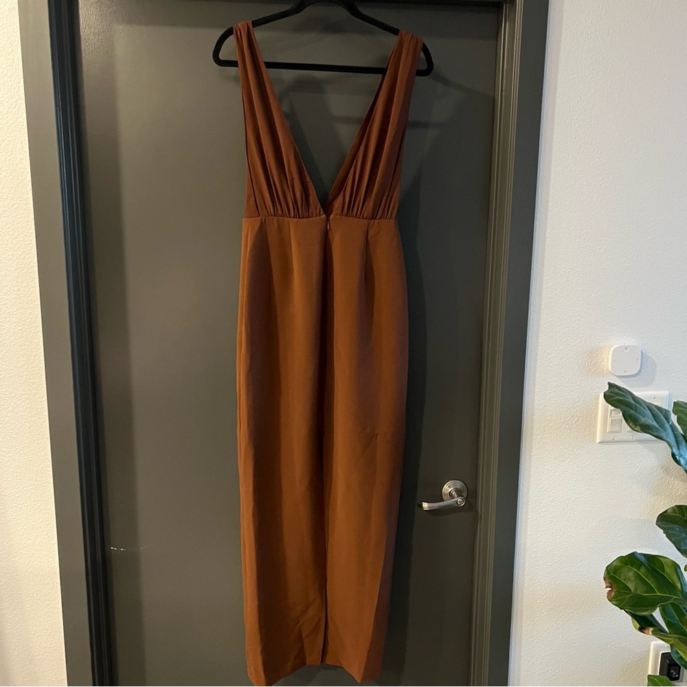 Reformation Brown Velda Maxi Dress Size 4 NEW! New with tags! - Picture 6 of 8